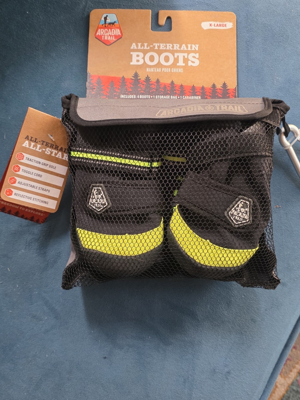 Arcadia All Terrain Neon & Grey DOG Booties